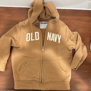 Old Navy Kids Brown Zip-Up Hoodie